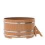 Купель BentWood круглая из дуба (D=1,80 м.), h=1 м. Натуральная Премиум для сауны фото - 3 BentWood круглая из дуба (D=1,80 м.), h=1 м. Натуральная Премиум купель фото фото - 3