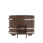 Купель BentWood овальная из лиственницы (0,69х1,31 м.), h=1 м. Мореная Премиум для дачи фото - 4 BentWood овальная из лиственницы (0,69х1,31 м.), h=1 м. Мореная Премиум купель фото фото - 4